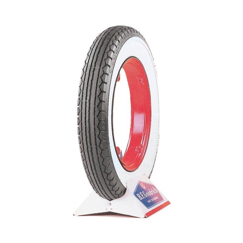 600/650x19 (600/650-19) BFGoodrich Silvertown Flanc Blanc 95MM 600/650x19 (600/650-19) BFGoodrich Silvertown Flanc Blanc 95MM