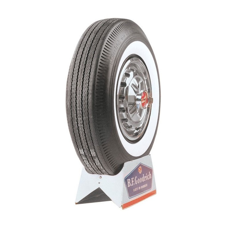 750x14 (750-14) BFGoodrich Silvertown Flanc Blanc 57 mm 750x14 (750-14) BFGoodrich Silvertown Flanc Blanc 57 mm