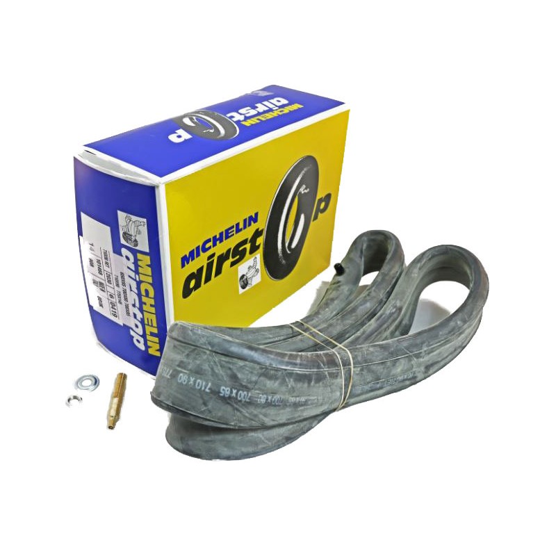 710x90 RET Michelin valve droite courte en métal caoutchouc renforcé - jante métallique 710x90 RET Michelin valve droite courte en métal caoutchouc renforcé - jante métallique