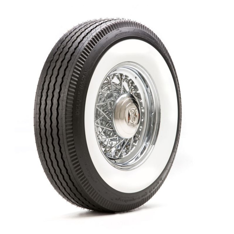 Auburn Deluxe Vintage Radial 710R15 Flanc Blanc 83 mm (3 1/4") Auburn Deluxe Vintage Radial 710R15 Flanc Blanc 83 mm (3 1/4")