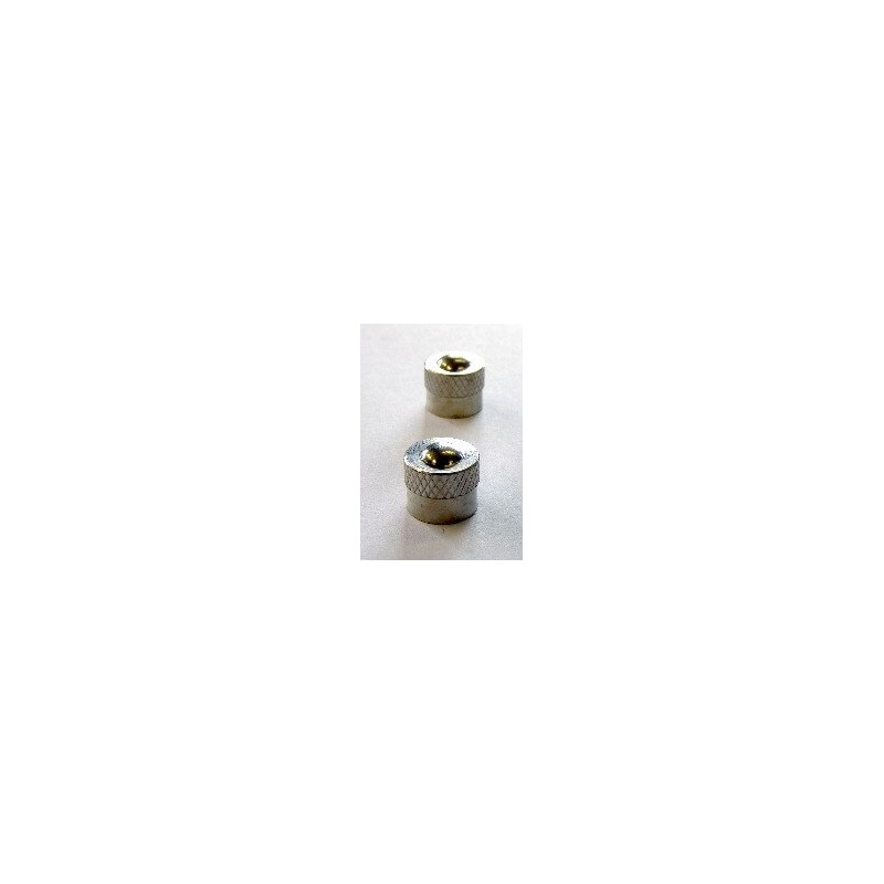 Jeu de 6 Capuchons de Valve en Nickel Jeu de 6 Capuchons de Valve en Nickel